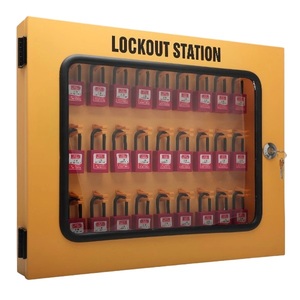 Boîte de sécurité murale en métal Kamal GSX12 pour 30 <span class=keywords><strong>cadenas</strong></span>, station de verrouillage LOTO avec porte de protection <span class=keywords><strong>transparente</strong></span> - Product Image 3