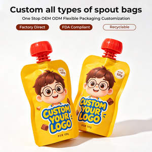 Bolsas de Embalaje de Polvo de Proteína de Suero de Leche con Impresión Personalizada, Bolsas de Papel de Aluminio Resistentes a la Humedad con Cierre Hermético, Bolsas Verticales para Suplementos Deportivos - Product Image 1