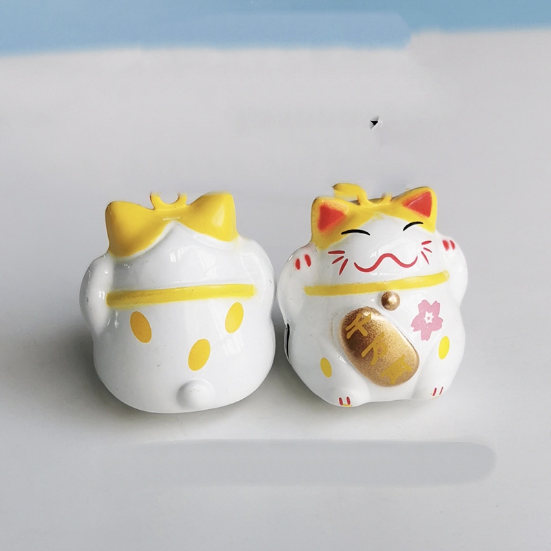 Giallo e bianco Fukubukuro Maneki-neko