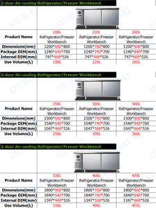 180L Refrigerator with High Quality Restaurant Kitchen Freezer Bench Coffee Chiller <b>Table</b> Refrigerator with CE Certificate - Product Image 4