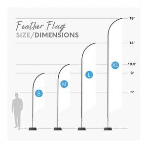 定制户外广告印刷品、促销标志、沙滩旗横幅、定制活动旗帜、羽毛旗、促销横幅、定制广告 - Product Image 5