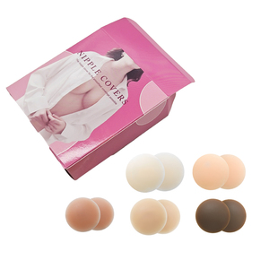 Cubrepezones de <span class=keywords><strong>Silicona</strong></span> Reutilizables, Impermeables, Mate, para Mujer, con Empaque Personalizado - Product Image 1