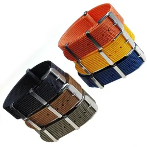 customized order 20 22mm nylon fabric wrist watch band watch strap