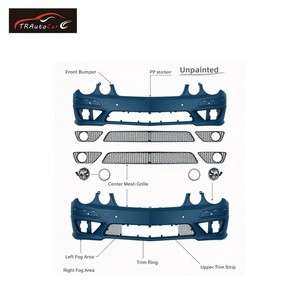 Kit Carrozzeria TR Hot Selling in Fibra di Carbonio: Paraurti Anteriore <span class=keywords><strong>e</strong></span> Posteriore con Minigonne Laterali per <span class=keywords><strong>Mercedes</strong></span> Classe <span class=keywords><strong>E</strong></span> Nuova E63 AMG W211 - Product Image 5