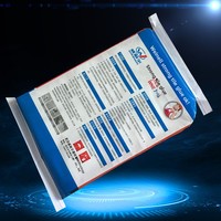 Sac tissé en PP de qualité alimentaire pour pâte à joint de ciment, colle à carrelage, avec valve carrée, imprimé en couleur, modèle 17