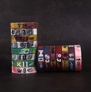 Bracelets de Sport en Silicone Thème Basketball sous Emballage Blister pour Enfants, Joueurs de Basketball et Hommes – Bracelets de Fitness et Joncs - Product Image 1