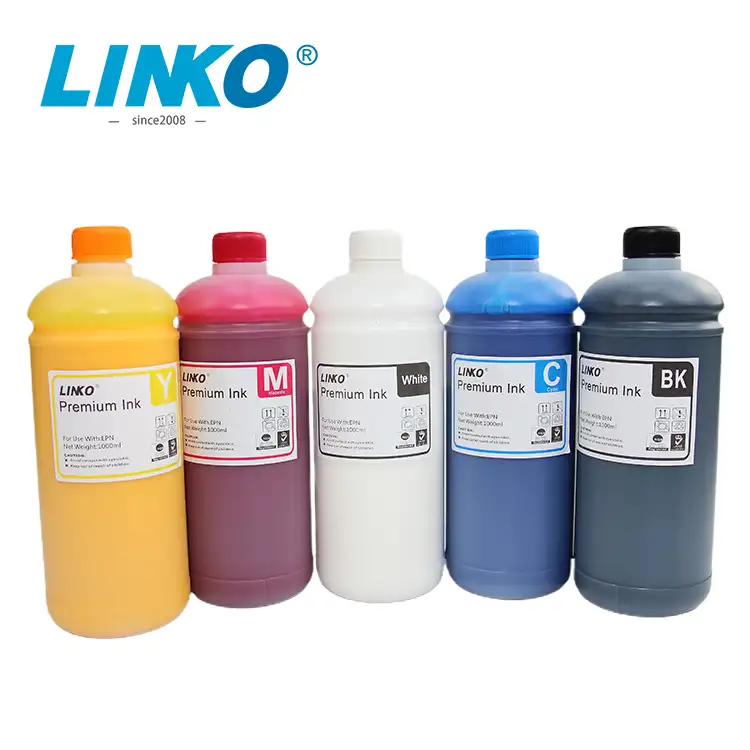 LINKO 친환경 방수 sunproof DTF 잉크 화이트 잉크 프린터 dtf 프린터 핫멜트 분말 애완 동물 필름