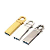 USB3.2 Flash Drive kecepatan tinggi gaya OTG logam tahan air dengan kapasitas Logo terukir 4GB 64GB 128GB produk baru