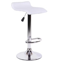 Chaises de bar réglables en cuir au design moderne ST-8109, pivotantes à 360 degrés, légères, avec base haute en acier inoxydable