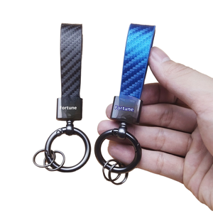 Customizable Logo Eco-friendly Leather Keychain with Digital Printing Car Accessories Business Gift