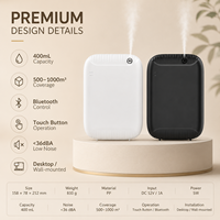 Diffuseur d'arômes électrique sans eau 400 ml avec écran LCD et application intelligente pour couloir, salle de bain, chambre et salon
