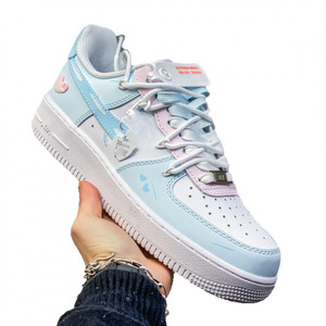 Baskets <span class=keywords><strong>AF1</strong></span> Putian en toile respirante, style <span class=keywords><strong>Air</strong></span> <span class=keywords><strong>Force</strong></span>, dégradé printanier, polyvalentes, pour le skateboard, pour couple - Product Image 4