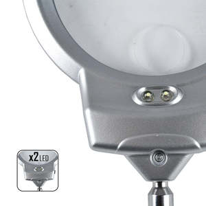 Moderno magnetico LED lampada da tavolo Touch Control di cristallo PC corpo per camera da letto soggiorno sala lettura disponibile nero bianco ombra - Product Image 1