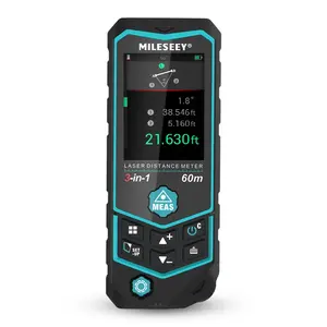 Mileseey R2B 60M USB Charging 3 In 1 Multifunctional Laser Measurer Point To Point Laser Distance Meter With Roller Measurement