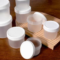 Contenants à crème glacée PP5 avec couvercle à vis 6oz, pots ronds givrés pour gelato, coupes à smoothie froid, hermétiques, empilables, logo personnalisé, vente en gros