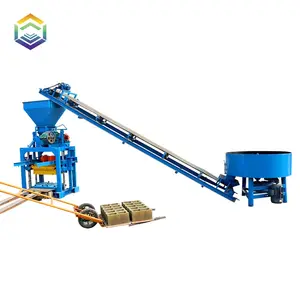 QT4-30A Manual Concrete Block Machine Types Of Brick Making Machines Tiger Stone Road Paving Machine Prices