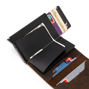 Portefeuille fin personnalisé avec clip à <span class=keywords><strong>monnaie</strong></span> et <span class=keywords><strong>AirTag</strong></span>, <span class=keywords><strong>porte</strong></span>-cartes pour homme, en cuir véritable, portefeuille fin avec <span class=keywords><strong>AirTag</strong></span> Apple - Product Image 4