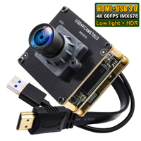 ELP IMX678 4K 60FPS H.264 USB 3.0 Modul Kamera 2160P Streaming Simultan Webcam Mini Cahaya Rendah untuk Windows,Linux,MAC
