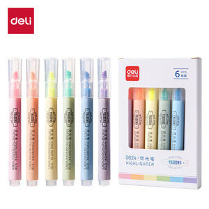 Deli Highlighter S624 6 Pcs Color Set For Student Journaling Writing - Product Image 1