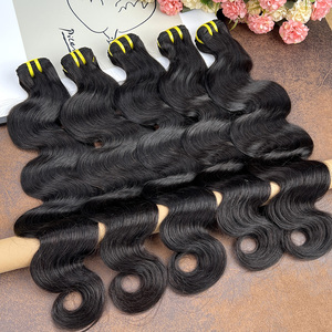 Extensions de cheveux humains vierges bruts, ondulés, alignés sur les cuticules, à double trame, vente en gros - Product Image 2