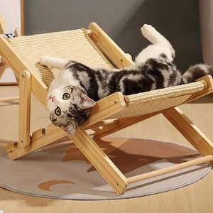 Massivholz-Kratzbaum mit Kartonverpackung, Verstellbarem Katzenbett und Sisal-Kratzbaum vom Hersteller - Verkaufsschlager - Product Image 2