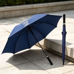 Custom Print Logo Business Gift Strong Sturdy <b>Large</b> Classic Straight 190T Resistant Promotion Wholesale Rain <b>Umbrella</b> - Product Image 1