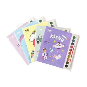 Vendita calda educativo acqua di colorazione Doodle Set pittura libro di disegno con vernici Semi-secche Set di colori materiali di carta - Product Image 6