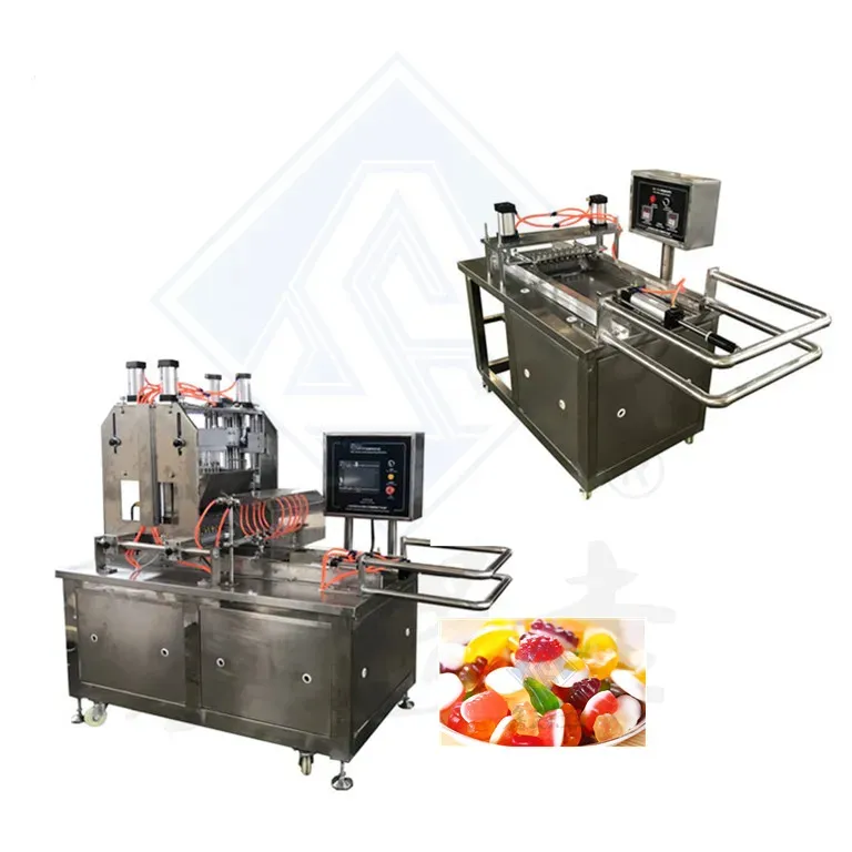 Máquina de doces de goma para urso de Shanghai, máquina de fazer doces de alta qualidade, máquina automática de alta qualidade e alta qualidade, 50 kg/h