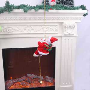 Cadeau de Noël : Poupée Père Noël Électrique Rampante Musicale avec Perles, Version Améliorée Anti-Déchirure - Product Image 4