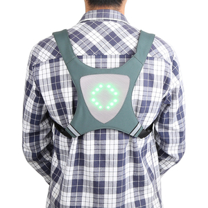Không Dây Điều Khiển Từ Xa <span class=keywords><strong>LED</strong></span> Sáng Vest Cho Mùa Đông Đi Xe Đạp Phản Quang Chiếu Sáng Huỳnh Quang Xe Đạp Lần Lượt Tín Hiệu Eo Túi - Product Image 3