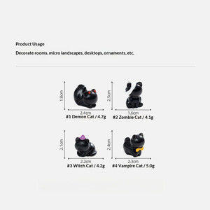 Nuevo Muñeco <span class=keywords><strong>de</strong></span> Gato sin Rostro, Lindos Accesorios <span class=keywords><strong>de</strong></span> Decoración DIY, Mini Adornos para Coche y Escritorio - Product Image 6