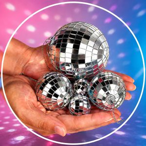Nueva Llegada, Bola de Discoteca Colgante de 2CM-100CM, Bola de Discoteca Colgante Divertida y Genial, Bolas de Discoteca de Cristal Plateado, Decoración Navideña - Product Image 2