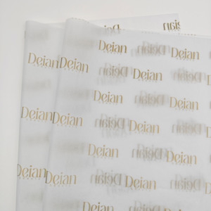 Feuilles <span class=keywords><strong>de</strong></span> <span class=keywords><strong>papier</strong></span> <span class=keywords><strong>de</strong></span> <span class=keywords><strong>soie</strong></span> d'emballage personnalisées 50X70cm Matériaux recyclés Sérigraphie Logo or Emballage Vêtements Cadeau Marque INFFY - Product Image 3