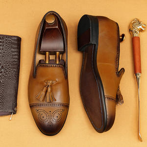 Mocasines de Cuero Genuino con Cordones, Diseño Nuevo 2026, Transpirables y Antideslizantes, Zapatos para Oficina y Trabajo - Product Image 2