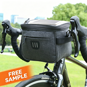 <span class=keywords><strong>Sac</strong></span> de guidon YSMY pour vélo et trottinette, avec fermeture éclair, pliable, pour le cyclisme, rangement étanche - Product Image 1