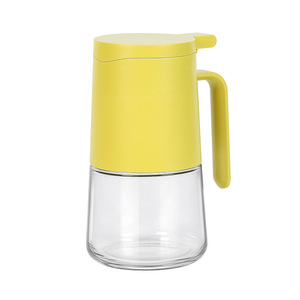 Handheld <b>Flip</b> <b>Top</b> Glass Oil <b>Bottle</b> Large Capacity Airtight Leak Proof Dustproof For Home Use - Product Image 4