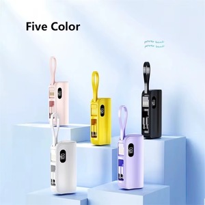 แบตสำรองขนาดเล็กแบบพกพา 3-in-1 ความจุ 5000mAh พร้อมสาย Type-C ในตัว และแท่นชาร์จแบบพับได้สำหรับ iPhone - Product Image 2