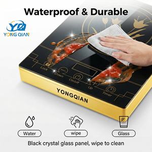 Table de cuisson vitrocéramique 2000W, <span class=keywords><strong>plaque</strong></span> chauffante électrique en verre céramique - Product Image 3