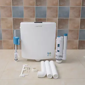 Cisterna de inodoro de PP montada en la pared, gran oferta, entrada inferior, tanque de descarga de agua para Baño