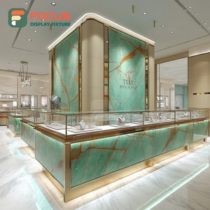 Vitrine à bijoux de luxe minimaliste avec panneau en verre trempé pour boutique - Product Image 2