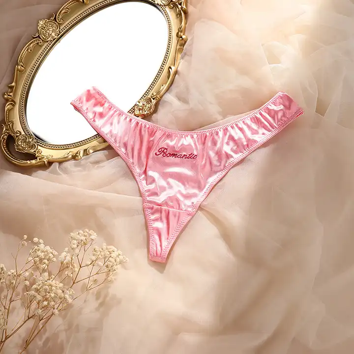Silk Panties Underwear, Female Underwear Pink