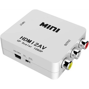 1080P <span class=keywords><strong>Mini</strong></span> HDMI2AV HDTV a AV <span class=keywords><strong>RCA</strong></span> Convertidor <span class=keywords><strong>Adaptador</strong></span> de audio y video compuesto para HDMI a 3RCA TV Computadora - Product Image 2