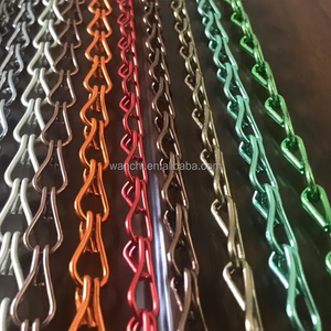 Moustiquaire à maillons en aluminium anodisé rouge, <span class=keywords><strong>rideau</strong></span> métallique coloré à double crochet pour l'architecture visuelle - Product Image 6