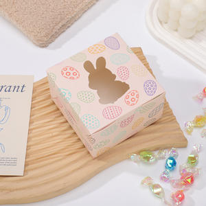 イースターの小さな本型アートペーパーボックス、イースターエッグフェスティバルパーティーDIYクリエイティブウィンドウ漫画キャンディギフトボックス - Product Image 5