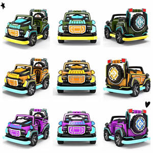 Dreamland bonito agente especial equipe crianças carro elétrico máquina de jogo crianças carrinho de corrida alimentado por bateria - Product Image 6