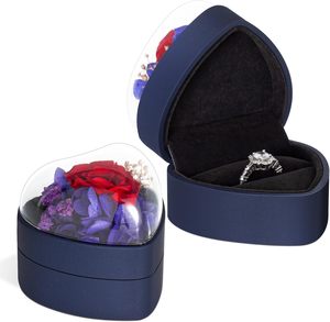 Caja para Anillo <span class=keywords><strong>de</strong></span> Compromiso 2026 para Propuesta <span class=keywords><strong>de</strong></span> Matrimonio, Regalos <span class=keywords><strong>de</strong></span> Rosas Eternas para el Día <span class=keywords><strong>de</strong></span> San Valentín, Caja Roja en Forma <span class=keywords><strong>de</strong></span> Corazón para Anillo - Product Image 5
