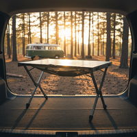 Table pliante réglable en aluminium pour le camping en plein air