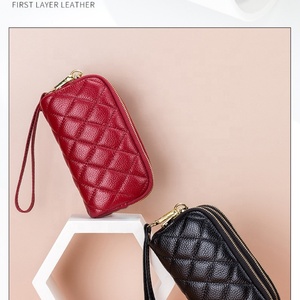 Fashion Clutch Wallet Women Genuine Leather Clutch <b>Purse</b> Ladies Cell Phone Bag Wallets Leather Wrist Wallet - Product Image 5