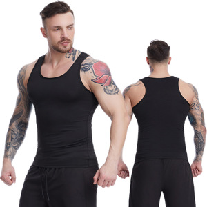 Slim Fit ginásio treino camiseta compressão atlética do homens sob camada base Sport <span class=keywords><strong>Tank</strong></span> Tops