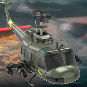 JJRC C032 UH-1 1/48 Échelle 6 Canaux Aileron Gratuit Stunt Hélicoptère Jouets 2.4g Rc Fighter Hobby <span class=keywords><strong>Avion</strong></span> Avec Positionnement Intelligent - Product Image 6